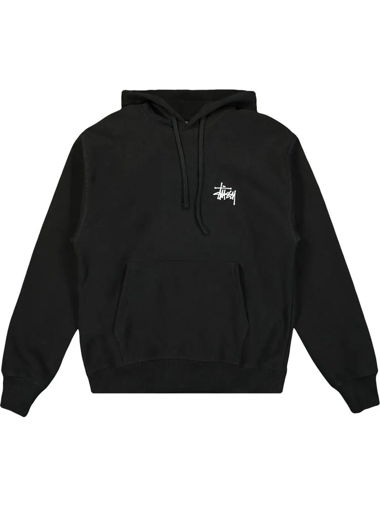 Толстовка Stussy Basic Hood 'Black' — изображение 1 из 2, черный
