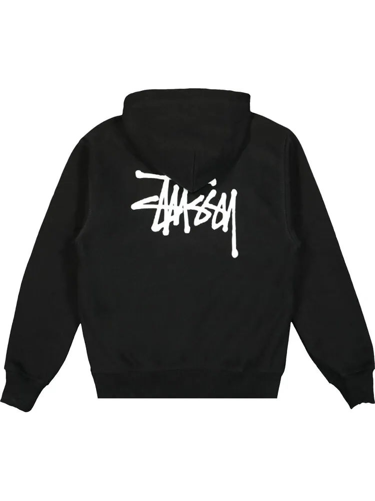 Толстовка Stussy Basic Hood 'Black' — изображение 2 из 2, черный