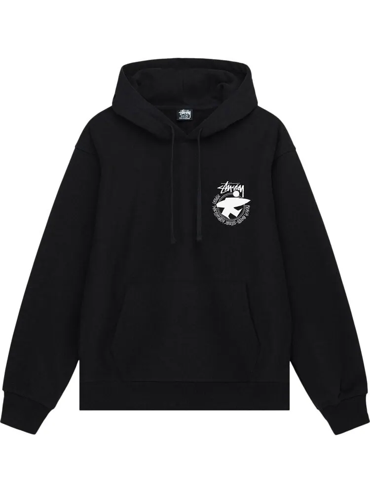 Худи Stussy Beach Roots Hoodie 'Black' — изображение 1 из 2, черный