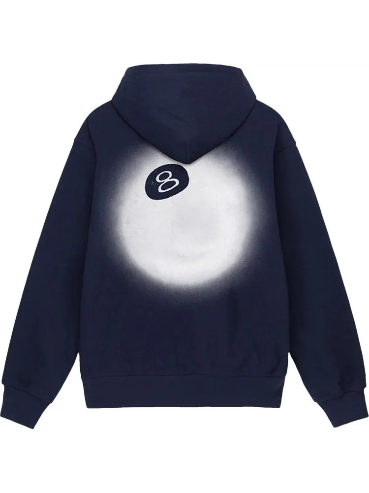 Худи Stussy 8 Ball Fade Hoodie 'Navy' — изображение 2 из 2, синий
