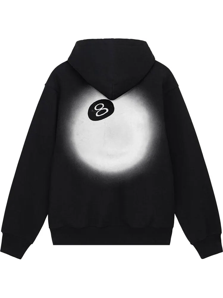Худи Stussy 8 Ball Fade Hoodie 'Black' — изображение 2 из 2, черный