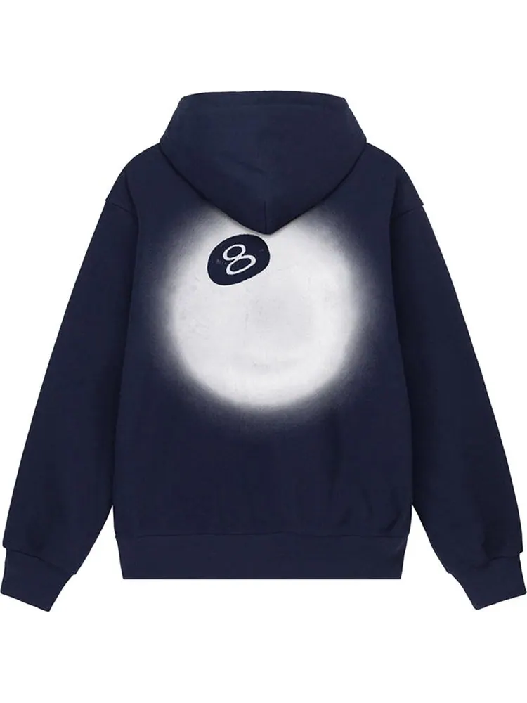 Худи Stussy 8 Ball Fade Hoodie 'Navy' — изображение 2 из 2, синий