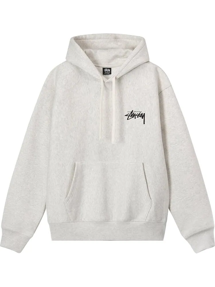 Худи Stussy 8 Ball Fade Hoodie 'Ash Heather' — изображение 1 из 2, серый