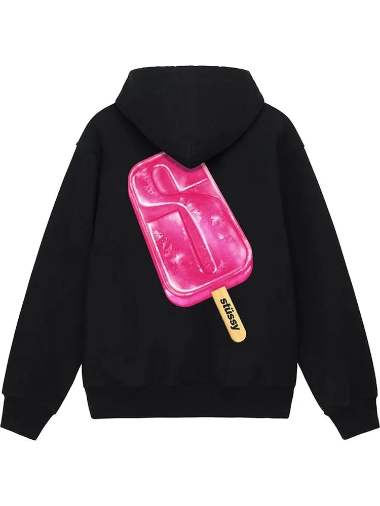 Худи Stussy Popsicle Hoodie 'Black' — изображение 2 из 2, черный