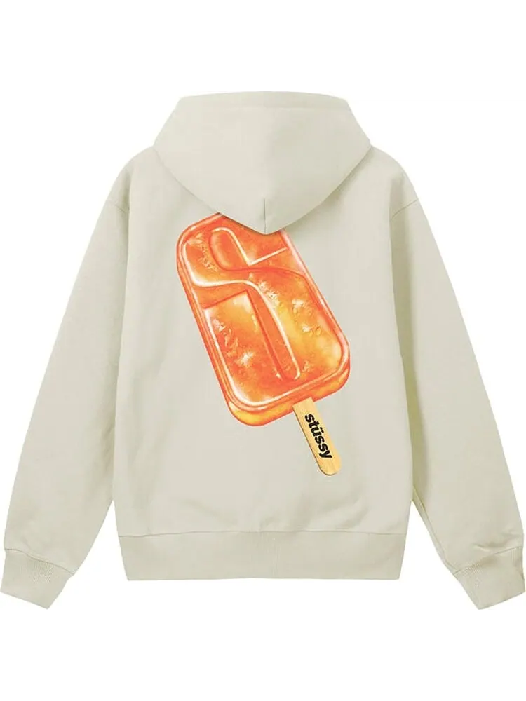Худи Stussy Popsicle Hoodie 'Stone' — изображение 2 из 2, бежевый