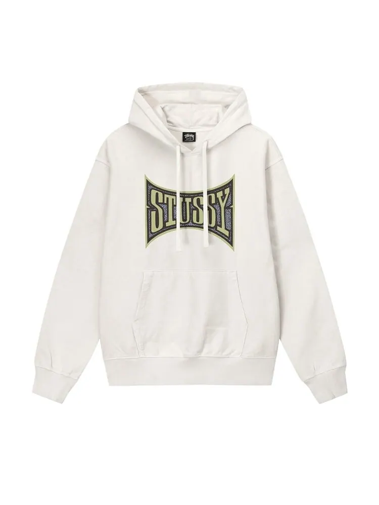 Худи Stussy Champion Pigment Dyed Hoodie Natural — изображение 1 из 2, белый