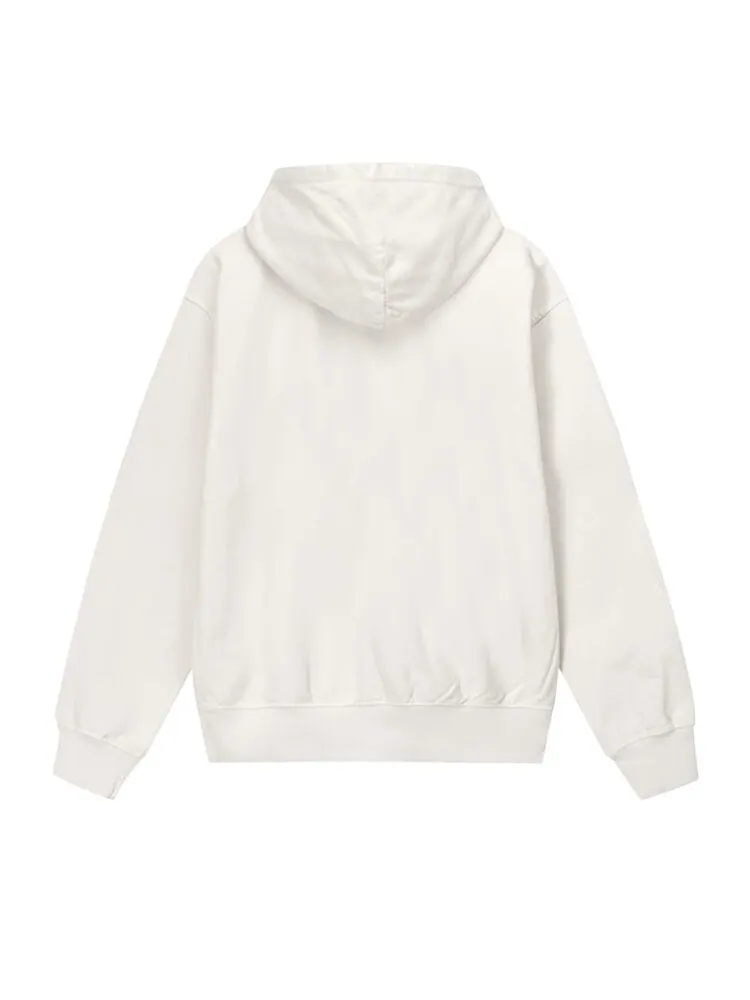 Худи Stussy Champion Pigment Dyed Hoodie Natural — изображение 2 из 2, белый