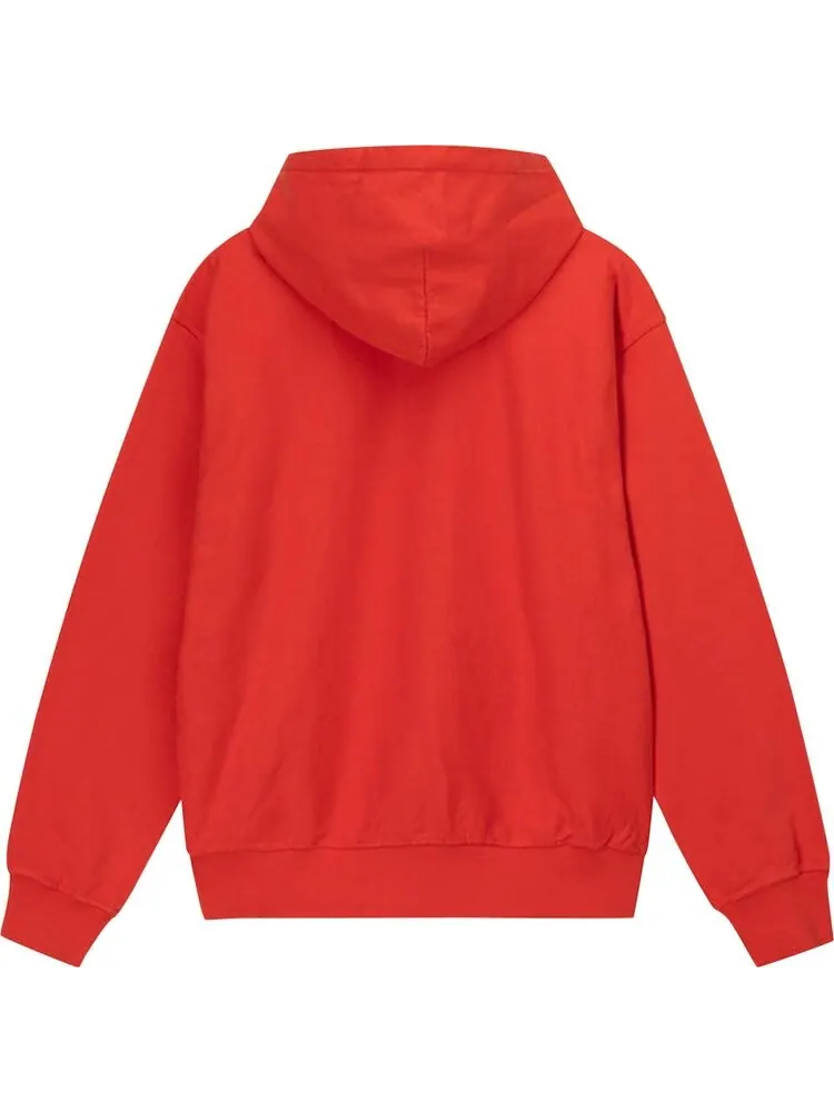 Худи Stussy Champion Pigment Dyed Hoodie Tomato — изображение 2 из 2, красный