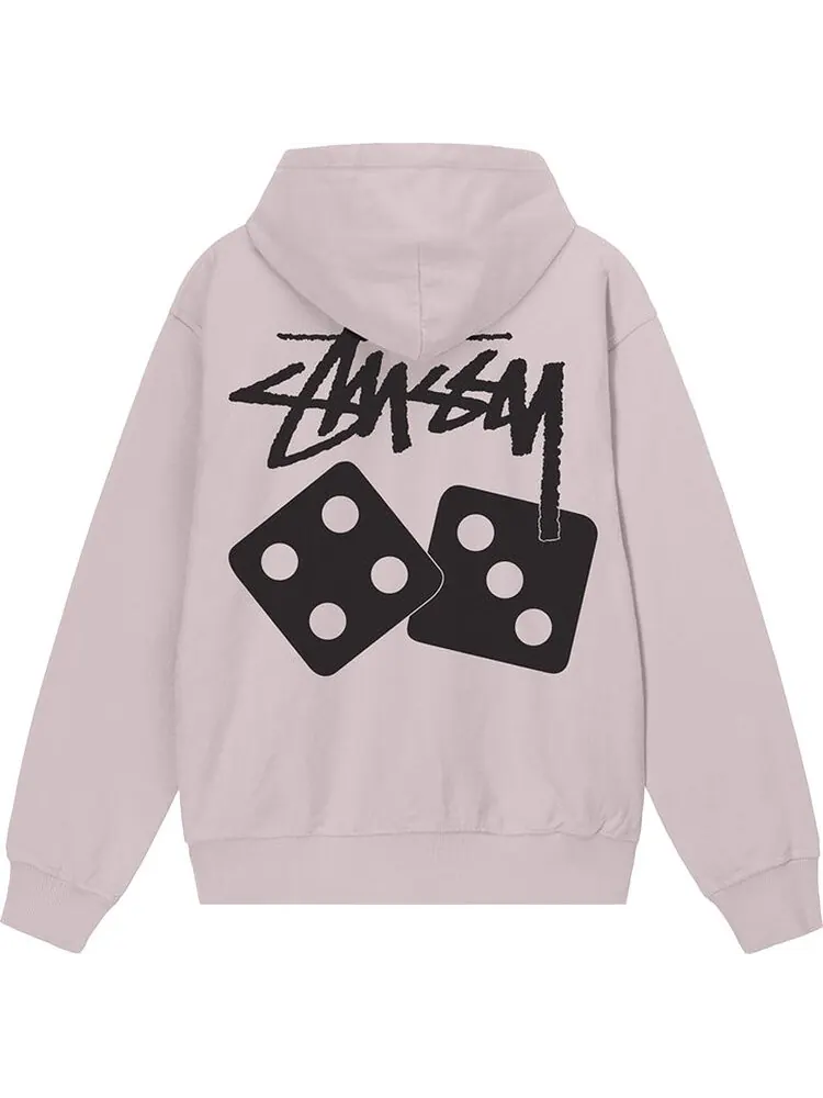 Худи Stussy Dice Pigment Dyed Hoodie 'Blush' — изображение 2 из 2, фиолетовый