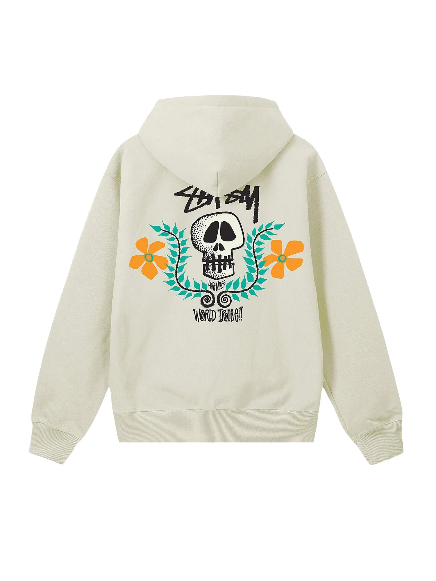 Толстовка Stussy Skull Crest Stone — изображение 2 из 2, серый