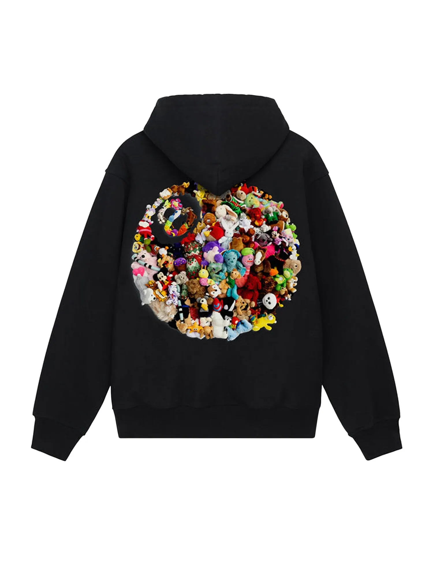 Плюшевая толстовка Stussy Черный — изображение 2 из 2