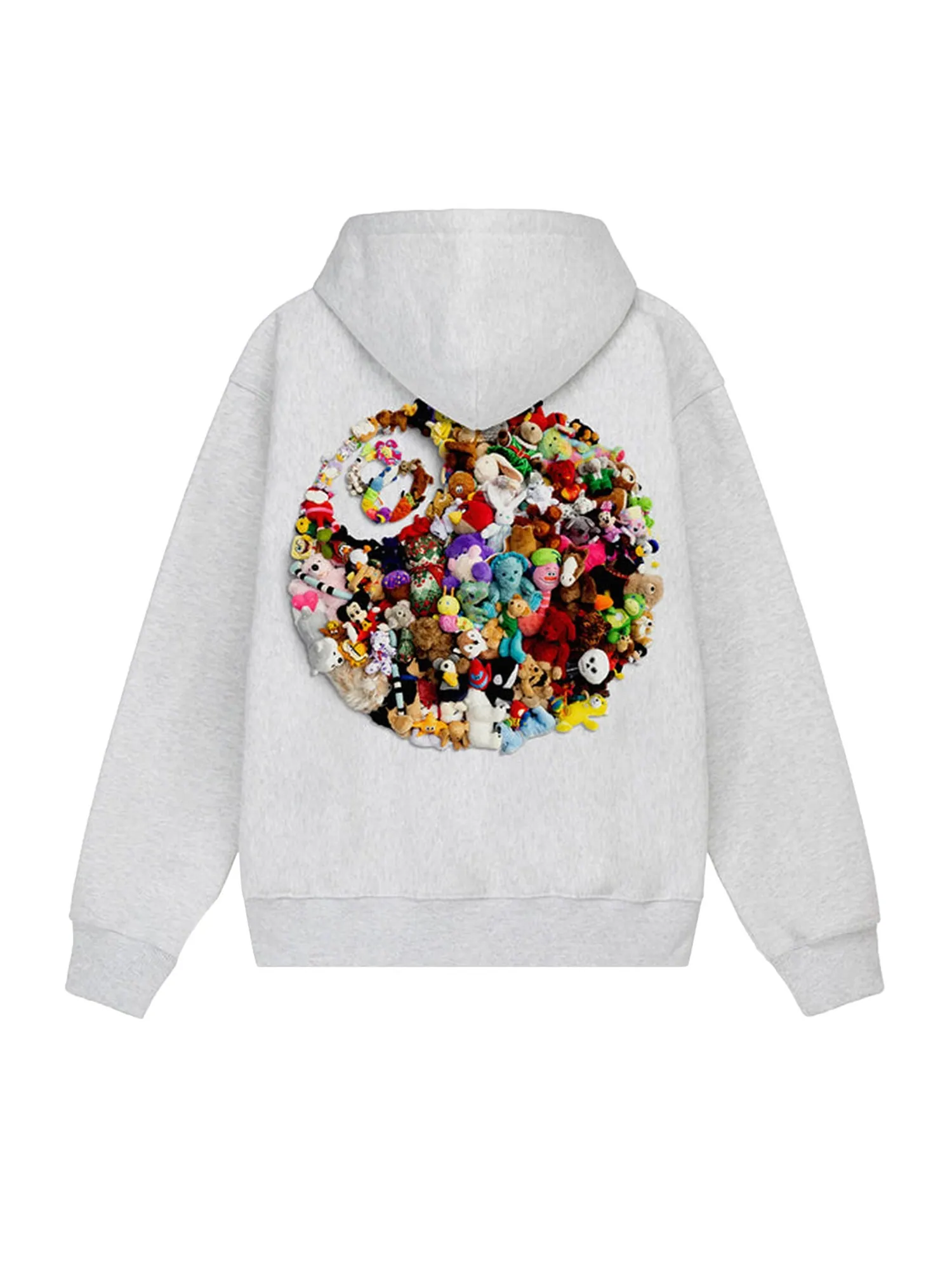 Плюшевая толстовка Stussy Ash Heather — изображение 2 из 2, серый