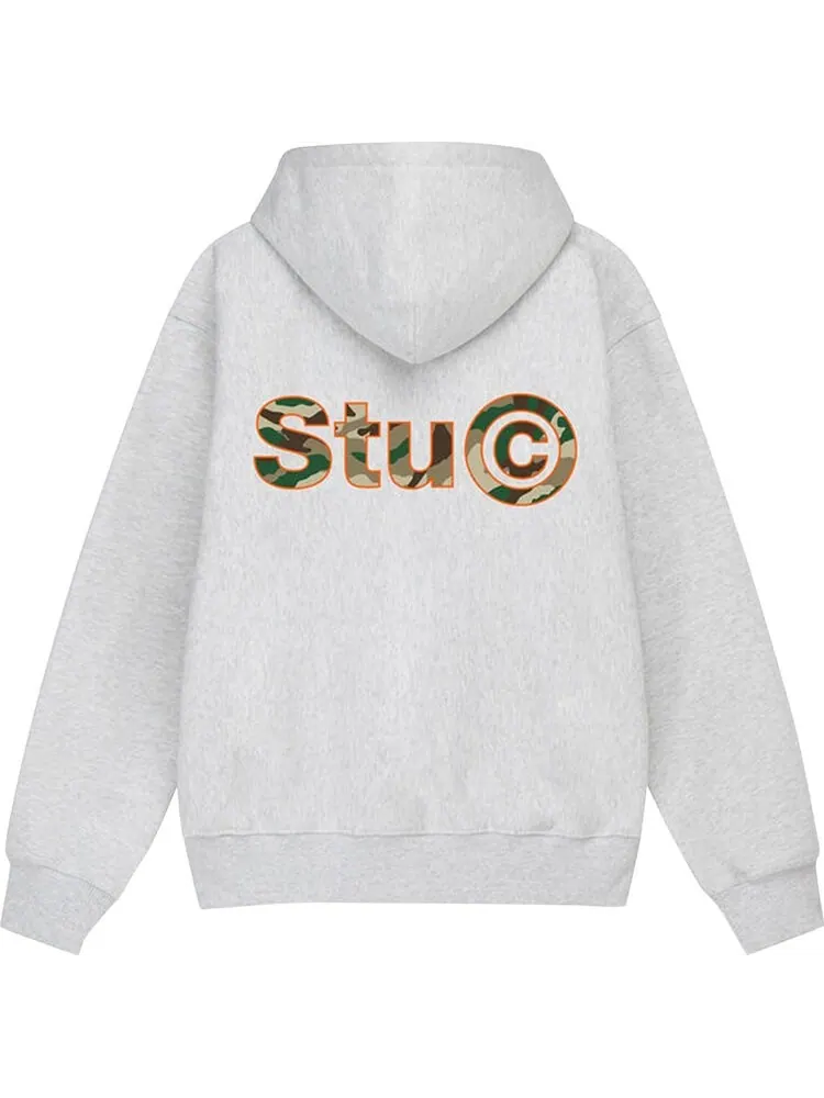 Худи Stussy Stu C. Hoodie Ash Heather — изображение 2 из 2, серый
