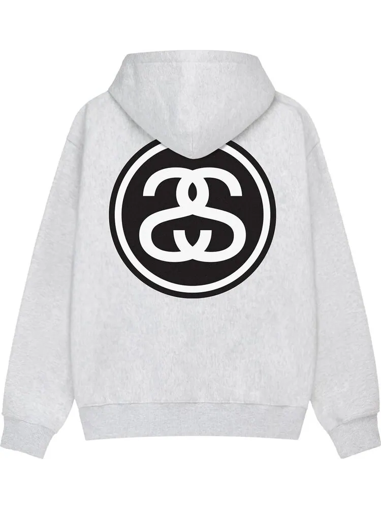 Худи Stussy SS-Link 'Ash Heather' — изображение 2 из 2, серый