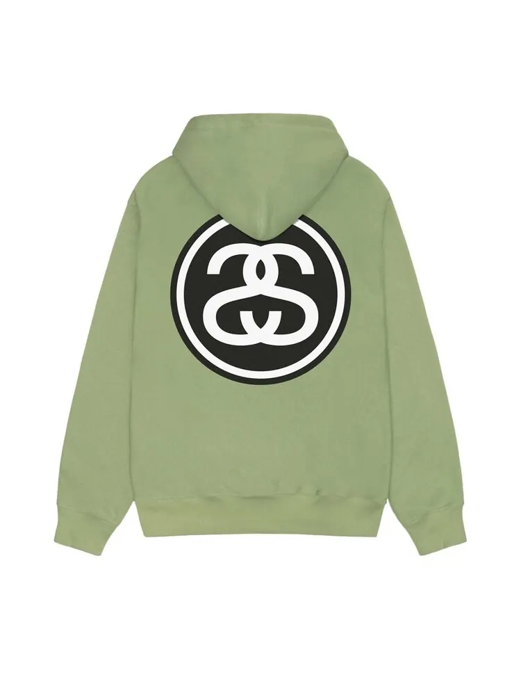 Худи Stussy SS-Link 'Moss' — изображение 2 из 2, зеленый
