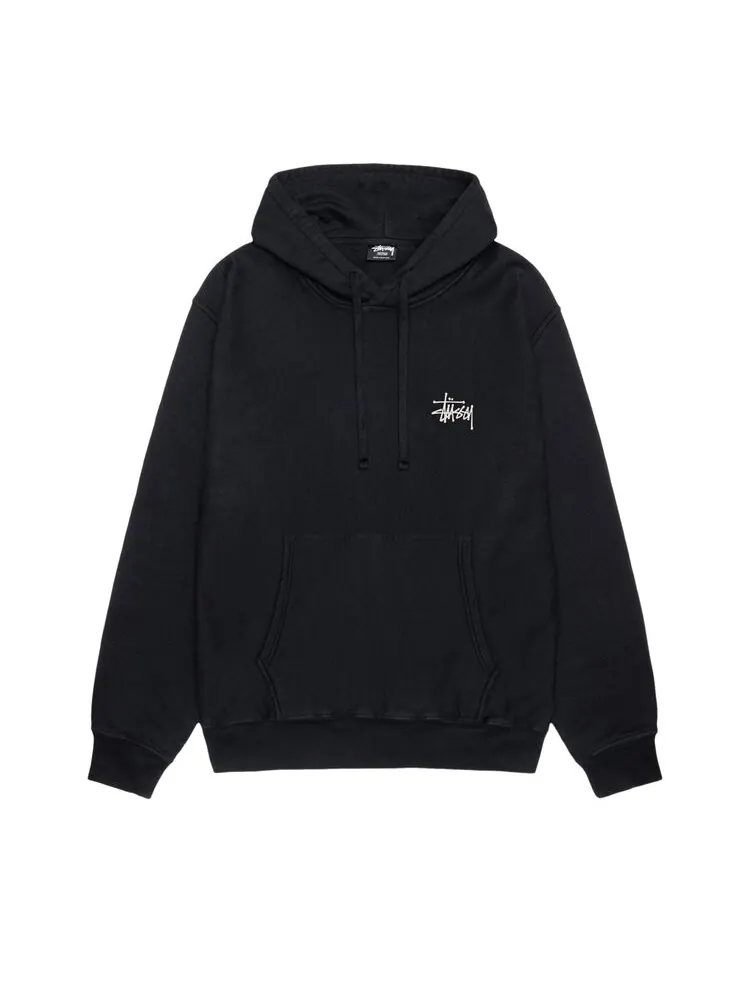 Худи Stussy Pigment Dyed Built Tough 'Black' — изображение 1 из 2, черный