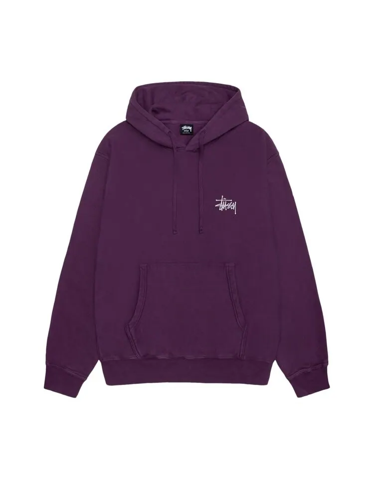 Худи Stussy Pigment Dyed Built Tough 'Purple' — изображение 1 из 2, фиолетовый