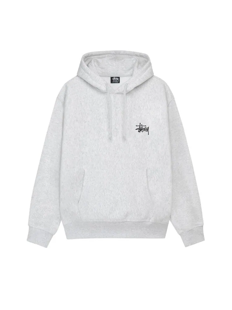 Худи Stussy Basic серое — изображение 1 из 2, серый