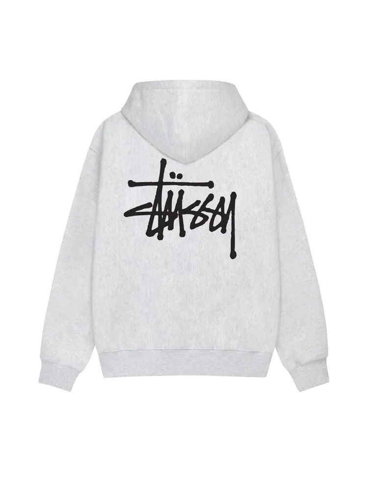 Худи Stussy Basic серое — изображение 2 из 2, серый