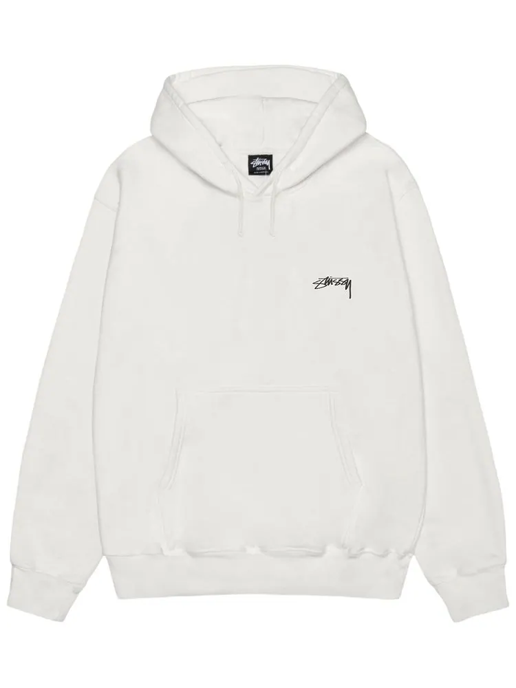 Худи Stussy Smooth Stock, окрашенное пигментами, цвет — изображение 1 из 2, бежевый
