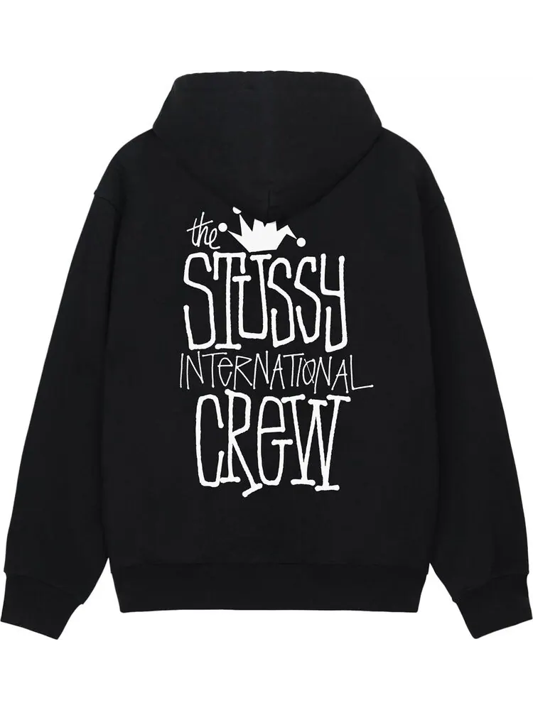 Худи Stussy Crown International 'Black' — изображение 2 из 2, черный