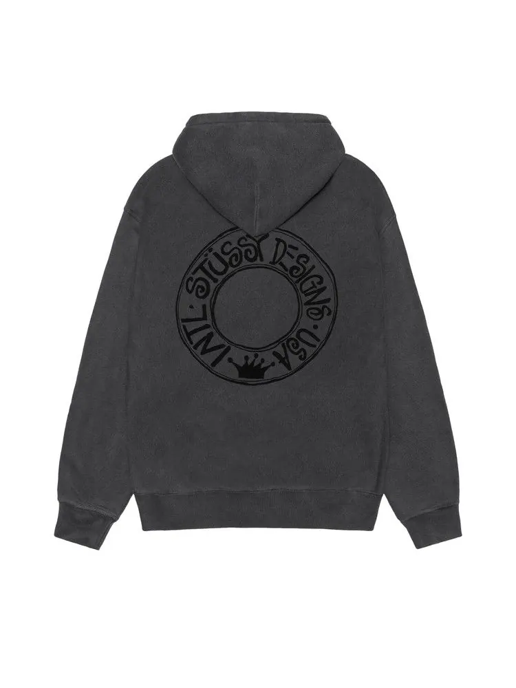 Худи Stussy Pigment Dyed Buana Hoodie — изображение 2 из 2, черный