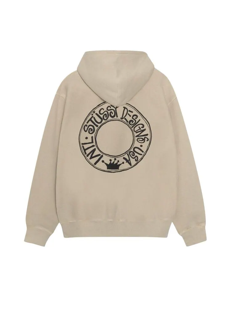 Худи Stussy Pigment Dyed Buana Hoodie Khaki — изображение 2 из 2, хаки