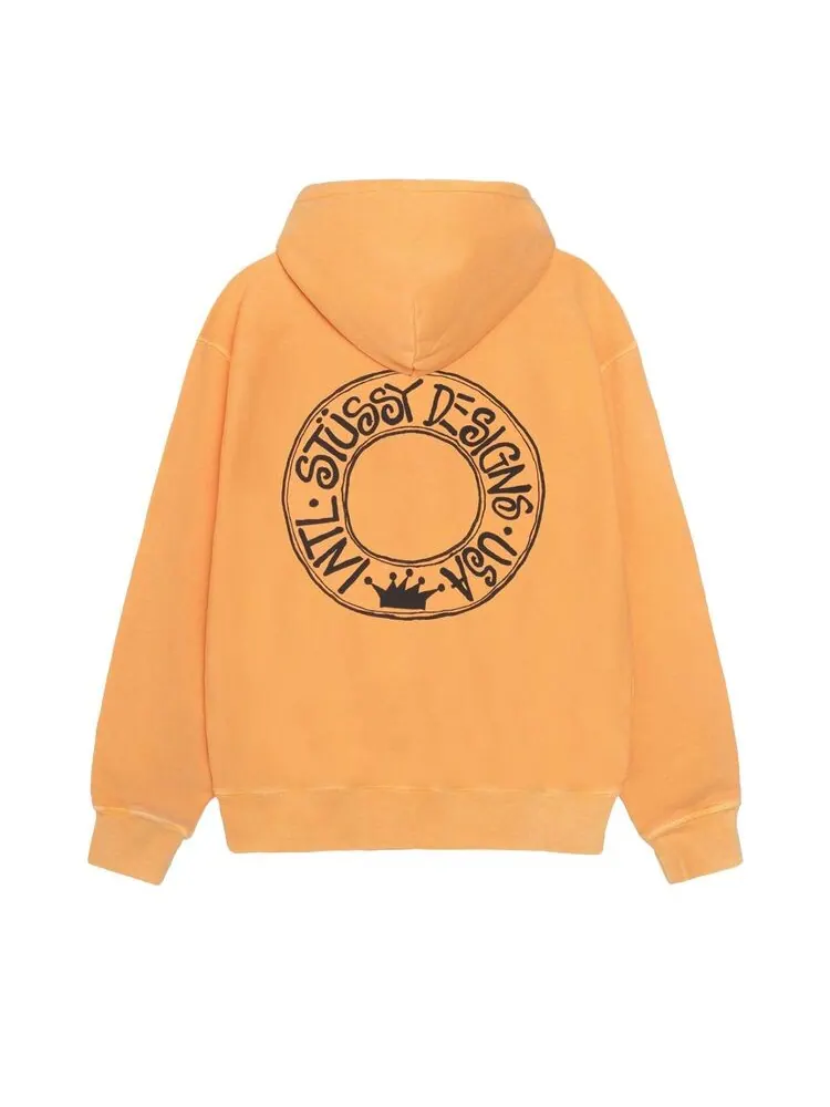 Худи Stussy Pigment Dyed Buana Hoodie Orange — изображение 2 из 2, оранжевый
