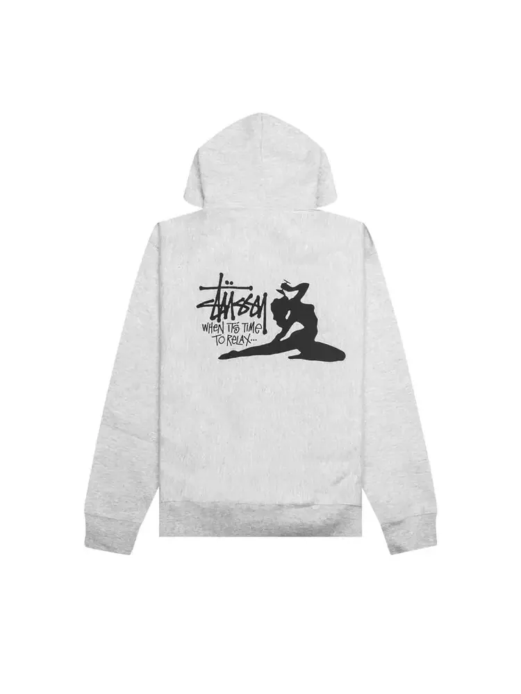 Худи Stussy Relax Hood — изображение 2 из 2, серый