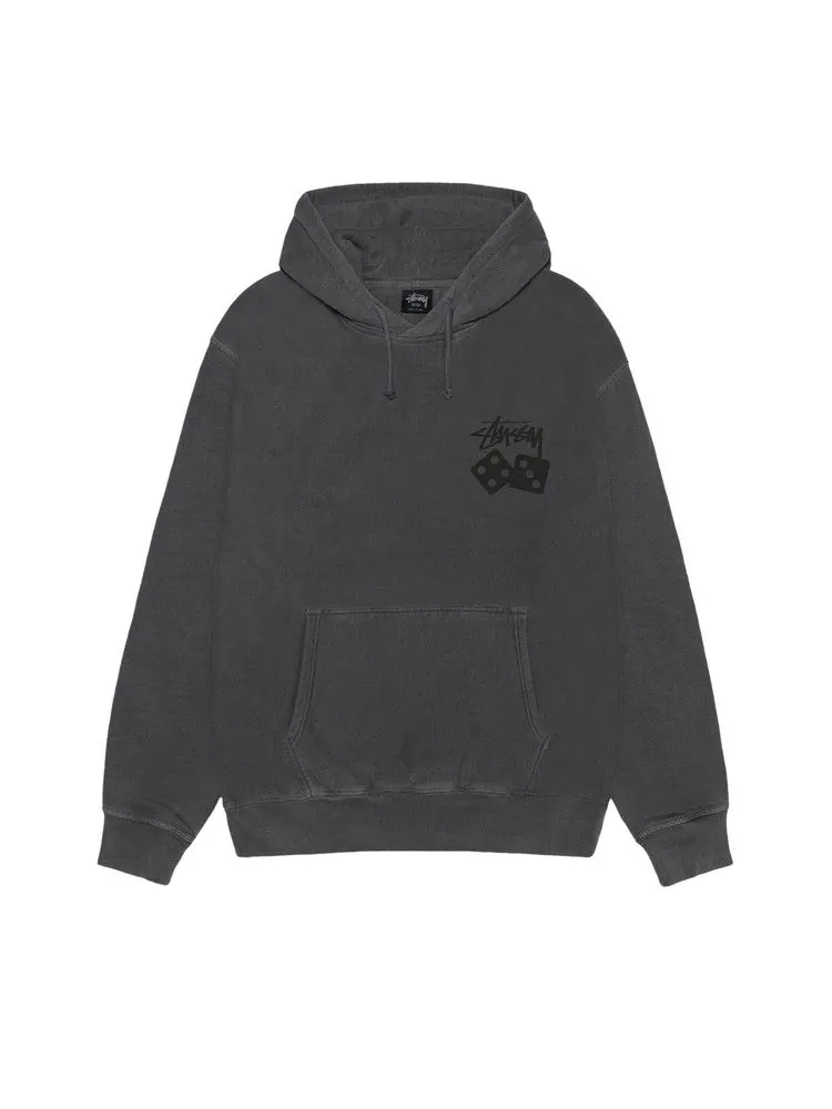 Худи Stussy Dice Hoodie Pigment Dyed — изображение 1 из 2, черный