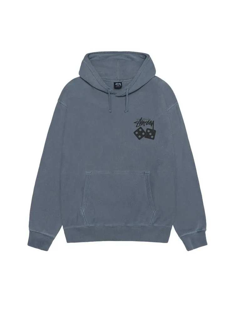 Худи Stussy Dice Hoodie Pigment Dyed — изображение 1 из 2, темно-синий