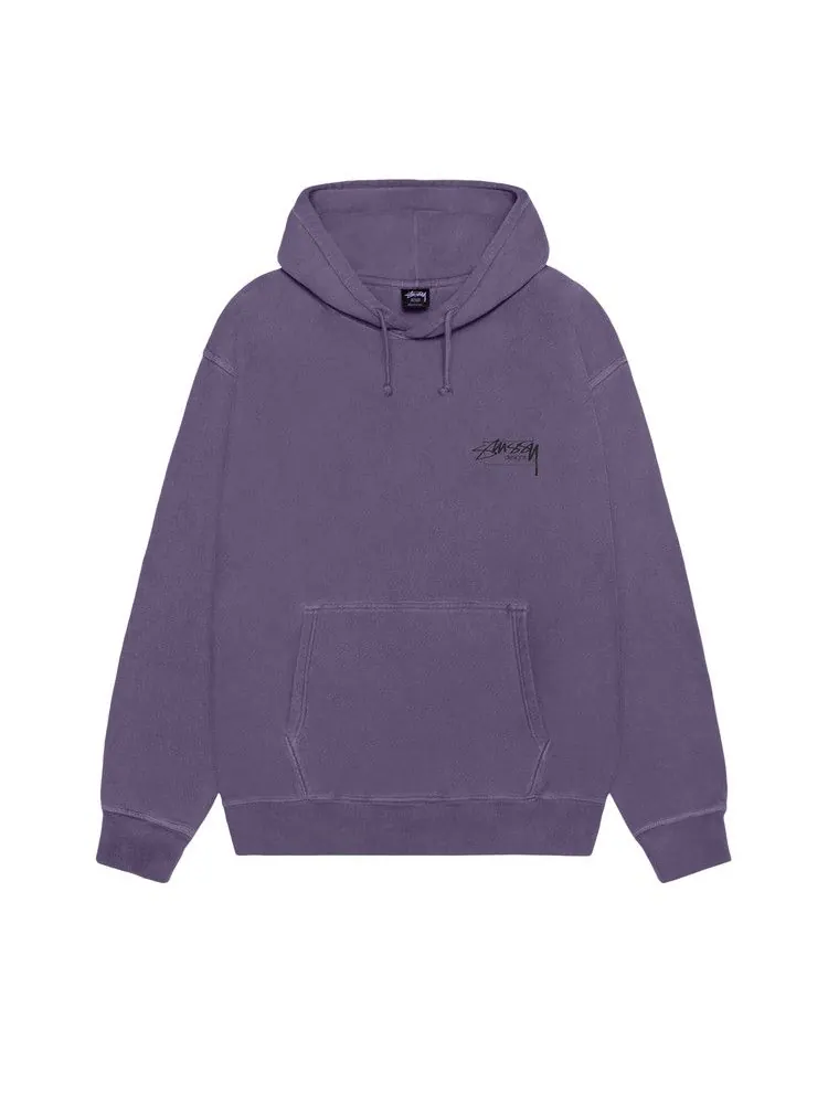 Худи Stussy Modern Age Hoodie Pigment Dyed — изображение 1 из 2, фиолетовый