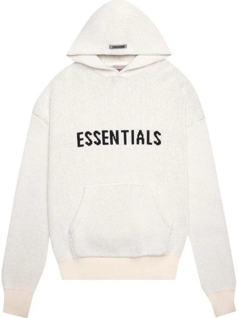 Худи Fear of God Essentials Knit Hoodie 'Cream' — изображение 1 из 2, бежевый