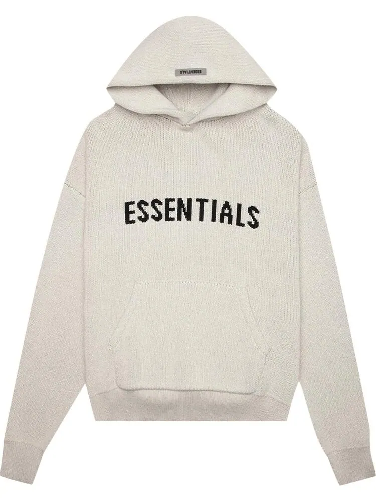 Худи Fear of God Essentials Knit Hoodie 'Oatmeal' — изображение 1 из 2, загар