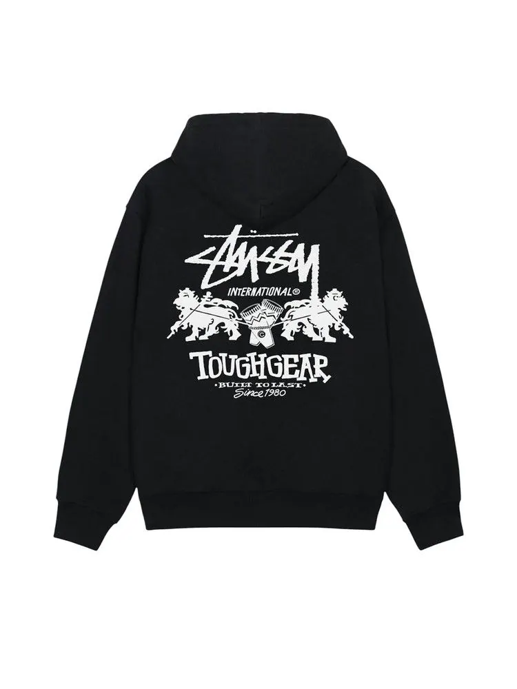 Худи Stussy Tough Gear International Hoodie — изображение 2 из 2, черный