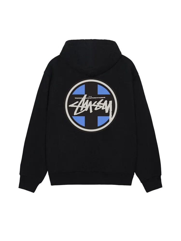 Худи Stussy Cross Dot Hoodie — изображение 2 из 2, черный