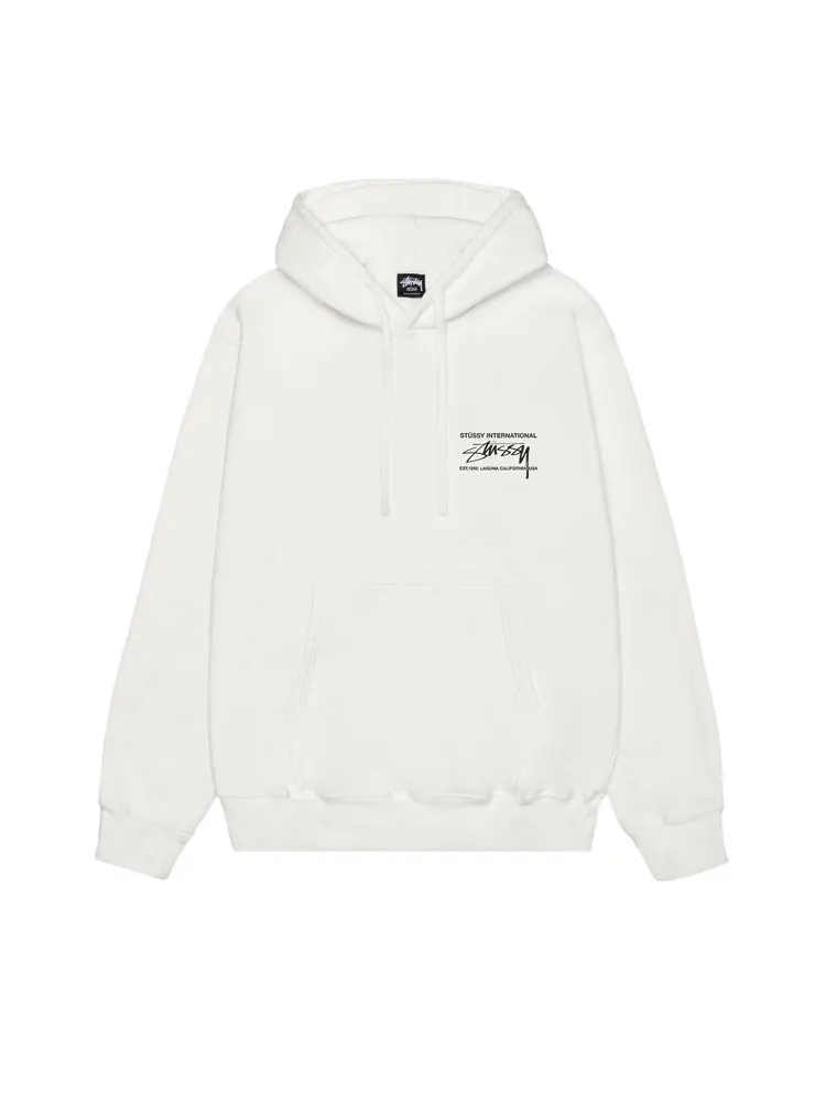 Худи Stussy Smooth International Hoodie Pigment Dyed 'Natural' — изображение 1 из 2, прозрачный