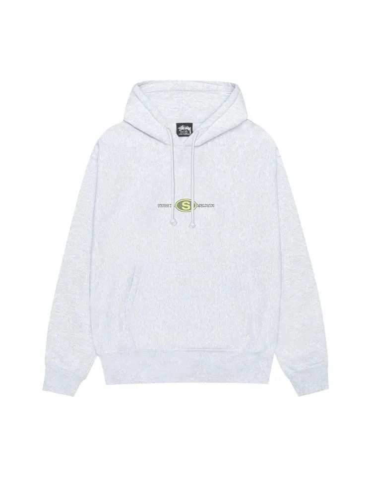 Худи Stussy Worldwide Dot Hoodie — изображение 1 из 2, пепельный вереск