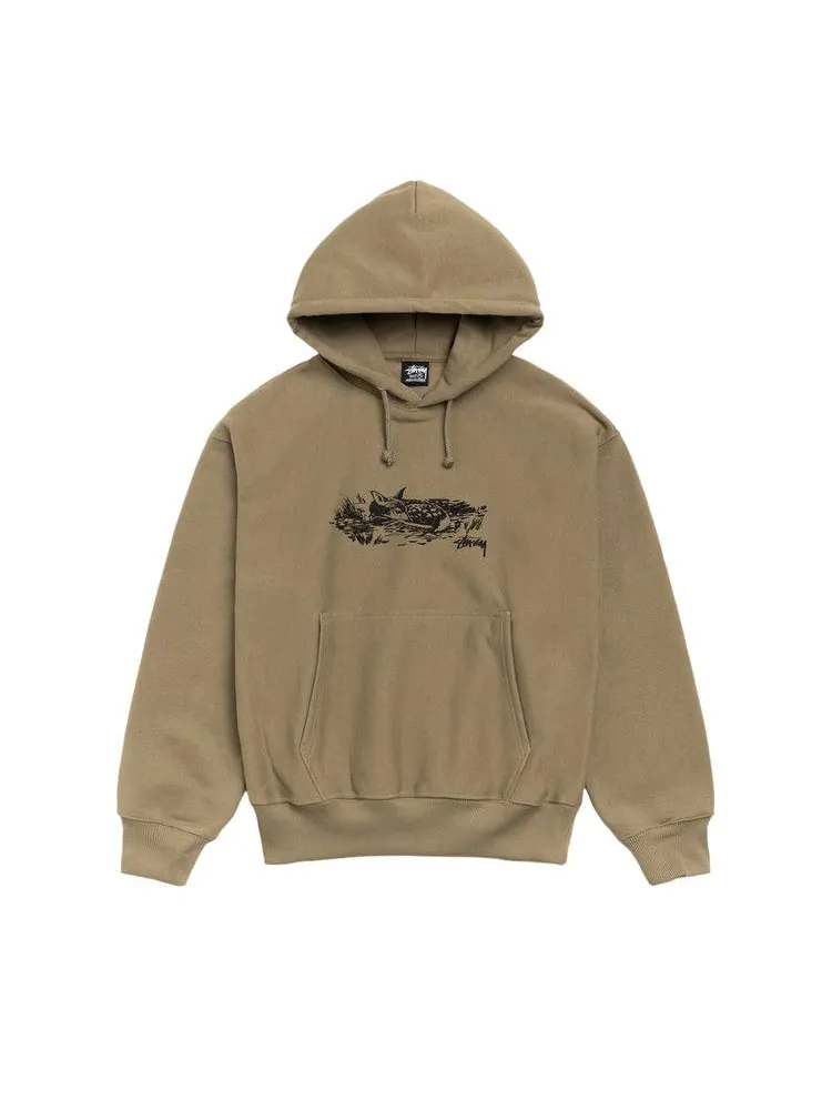 Худи Stussy Fawn Hoodie 'Army' — изображение 1 из 2, бежевый