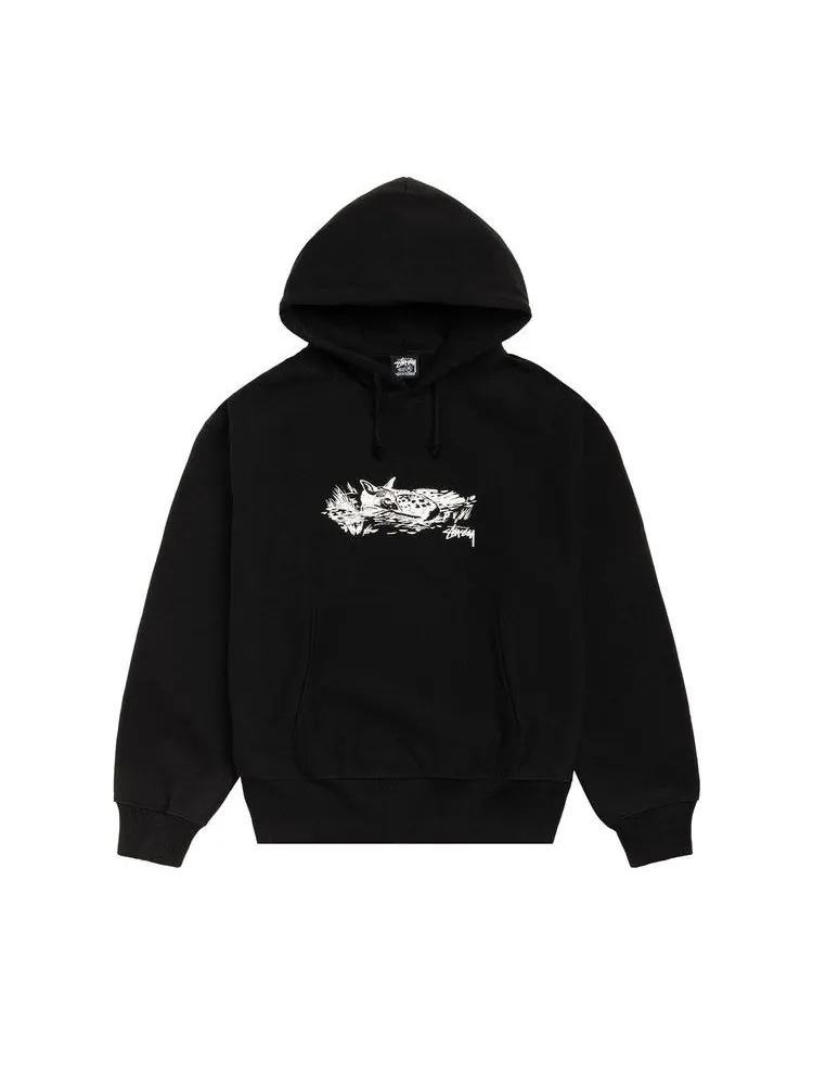 Худи Stussy Fawn Hoodie 'Black' — изображение 1 из 2, черный