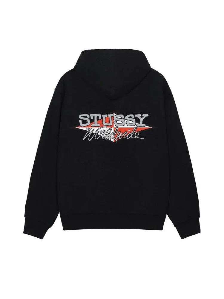 Худи Stussy Worldwide Diamond Hoodie — изображение 2 из 2, черный