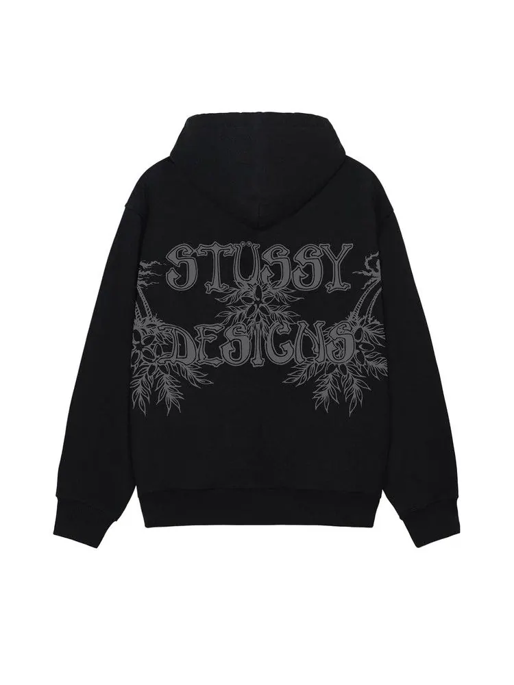 Худи Stussy Wes Palms Hoodie — изображение 2 из 2, черный