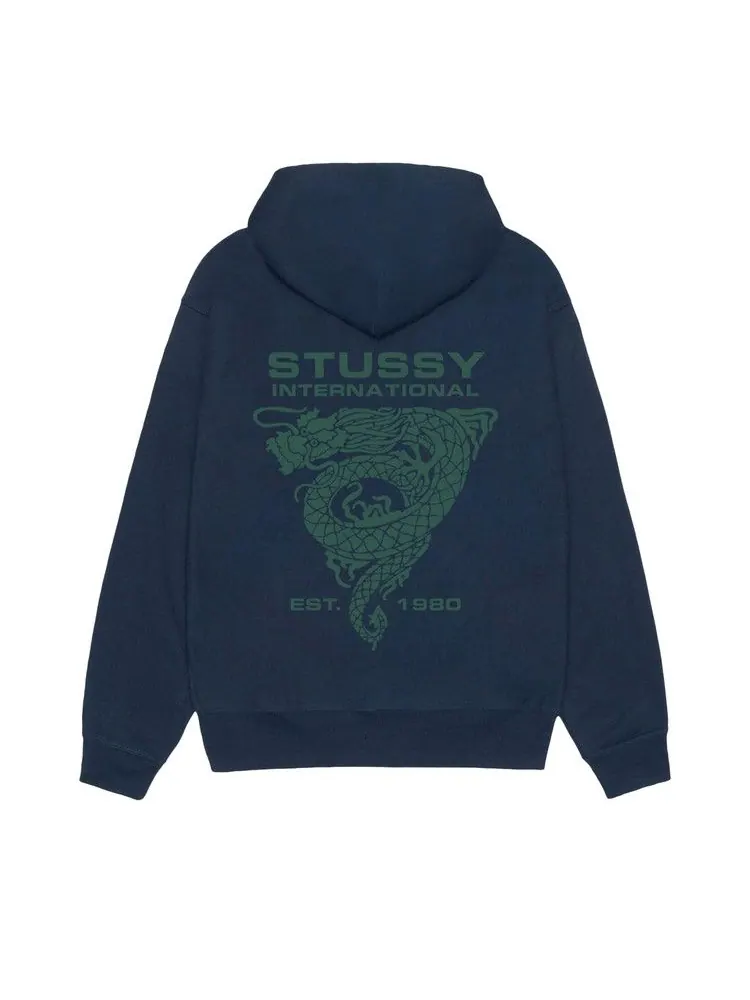 Худи Stussy Dragon Hoodie — изображение 2 из 2, темно-синий