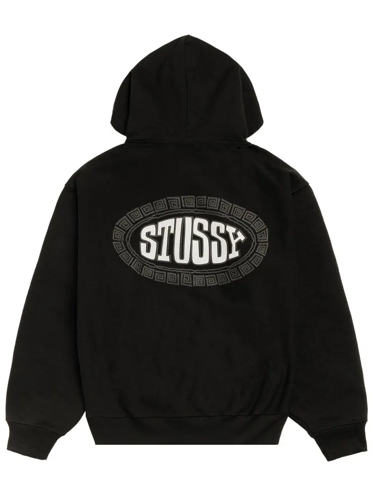 Худи Stussy Tile Oval — изображение 2 из 2, черный