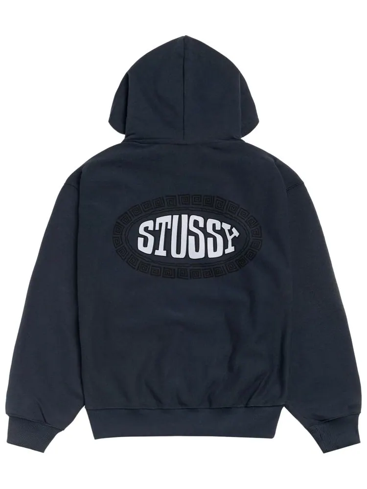 Толстовка Stussy Tile Oval Hoodie — изображение 2 из 2, синий