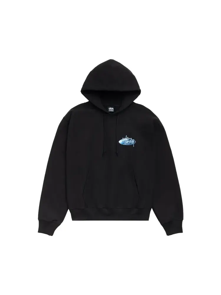 Худи Stussy Wave Oval — изображение 1 из 2, черный