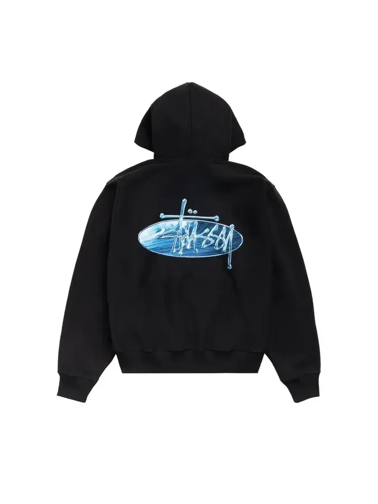 Худи Stussy Wave Oval — изображение 2 из 2, черный