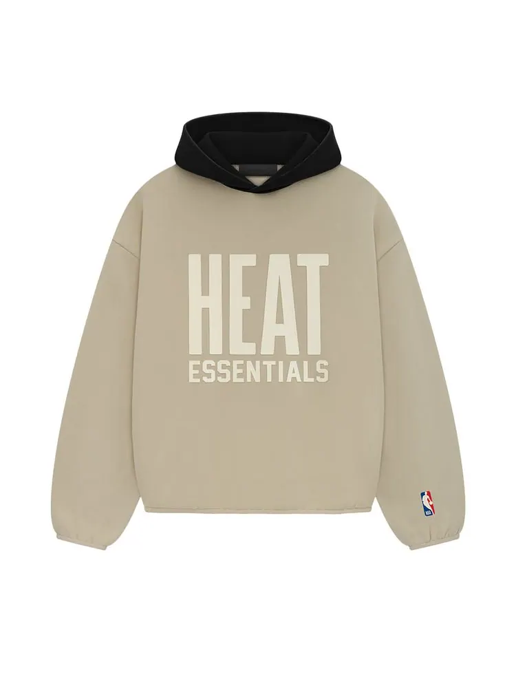 Худи Fear of God Essentials x NBA Heat Hoodie Wheat — изображение 1 из 1, желто-коричневый