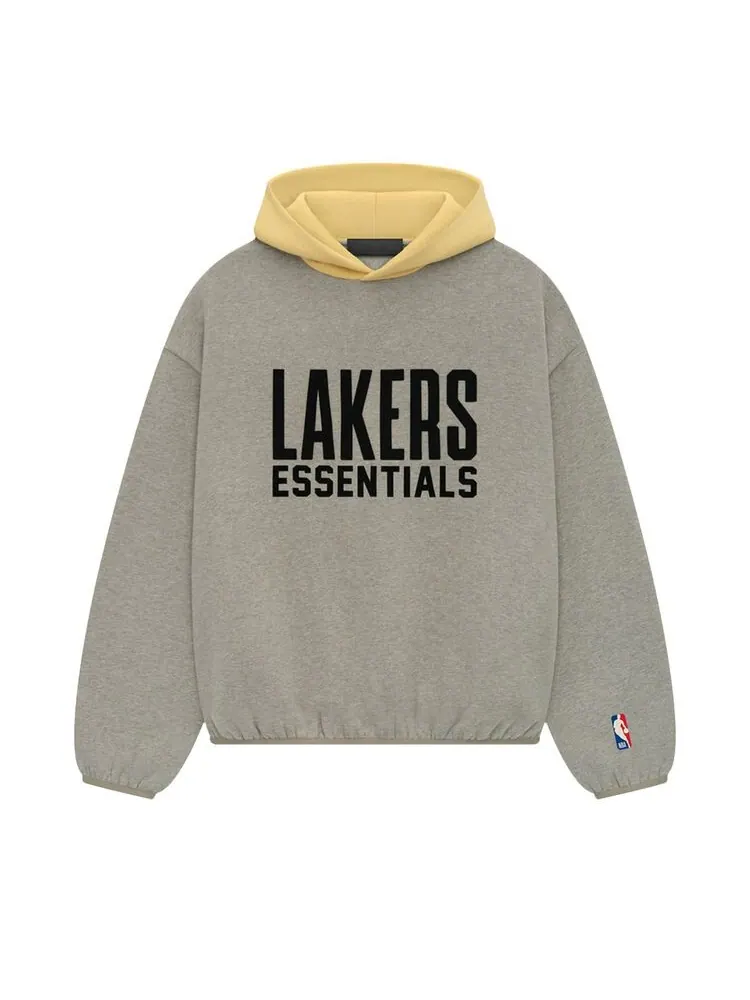 Худи Fear of God Essentials x NBA Lakers Hoodie Warm Heather — изображение 1 из 2, серый