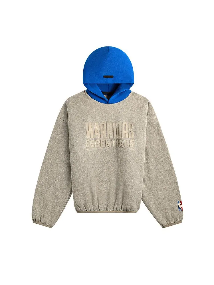 Худи Fear of God Essentials x NBA Golden State Warriors Hoodie — изображение 1 из 2, серый синий